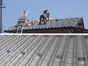 坂井市Ｋ様邸屋根瓦葺き替え施工事例