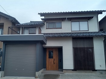 永平寺町S様邸外装工事施工事例