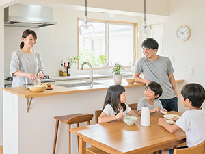 笑顔になれる理想のキッチン